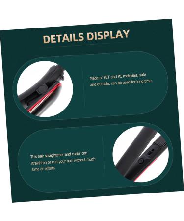 Dual-Purpose Portable Flat Iron & Hair Straightener - Adjustable Temperature Hair Styling Tool for Curls & Straightening - International Shipping Available - Buy Online on GoSupps.com