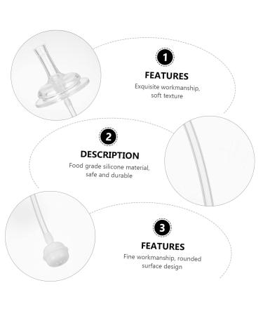 Buy Mikinona 4-Piece Silicone Straw Set for Baby Milk Bottles - Durable Long-Lasting Water Exit Straws for Easy Drinking | International Shipping Available - Buy Online on GoSupps.com