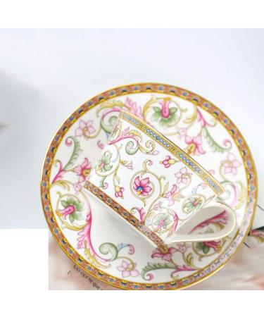 Ceramic Coffee Cup and Saucer Set Resistant to Wear Non-Toxic Lead-Free Home Kitchen Office (Color : B) - Buy Online on GoSupps.com