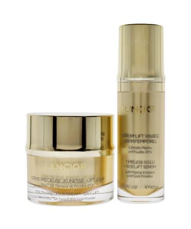 Timeless Gold Cleopatra Set | 1.7oz Youth Precious Cream & 1oz Face Lift Serum for All Skin Types - Luxury Anti-Aging Skincare - Buy Online on GoSupps.com