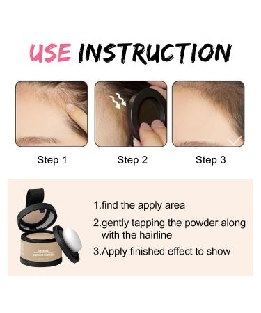 Verronni Hairline Enhancing Powder - Medium Blonde Gray Coverage & Hair Root Concealer with Brush (4 oz) - Perfect for Hair Toppers - International Shipping Available - Buy Online on GoSupps.com