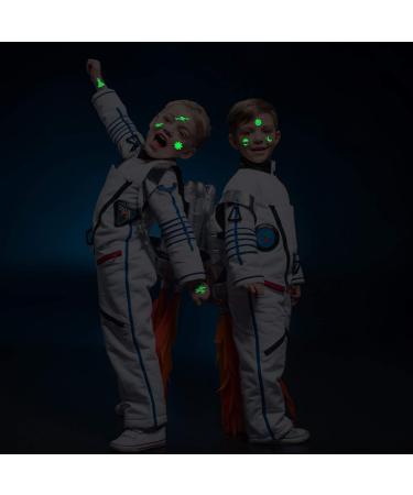 Konsait 140pcs Glow in The Dark Space Temporary Tattoos - Solar System Universe Outer Space UFO Designs for Kids, Birthday Party Favor - Buy Online on GoSupps.com