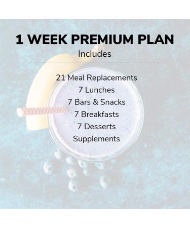 WonderSlim 1 Week Diet Kit - 51 Meals | Meal Replacements, Protein Supplements, Snacks, Desserts - 7 Day Kit - Buy Online on GoSupps.com