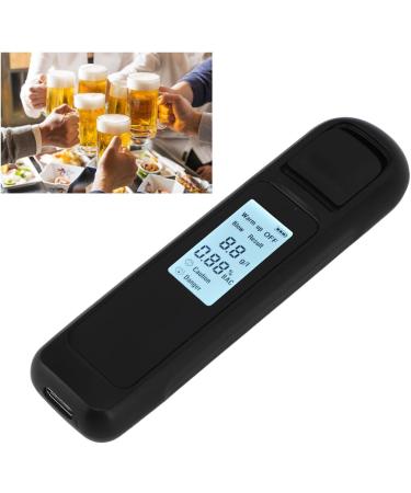 Breathalyzer Alcohol Tester High Accuracy LCD Display USB Charging Portable Automatic Shutdown Breath Alcohol Tester for Home Personal (Black) - Buy Online on GoSupps.com