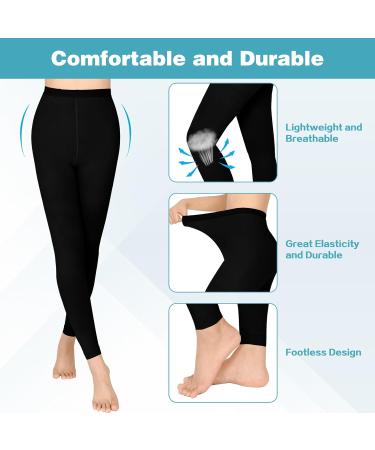 Buy KTINNEAD 20-30 mmHg Compression Pantyhose - Footless Medical Stockings for Women | Opaque Tights for Swelling Varicose Veins Edema - Perfect for Pregnancy & Professionals - Buy Online on GoSupps.com
