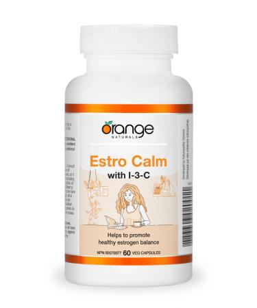 Orange Naturals - Estrogen Calm with Indole-3-Carbinol - 200mg 60 v-Caps - Womens Hormone Balance Supplement - Female Estrogen Supplements for Women - Estrogen Metabolism Supplement - I3C Supplement