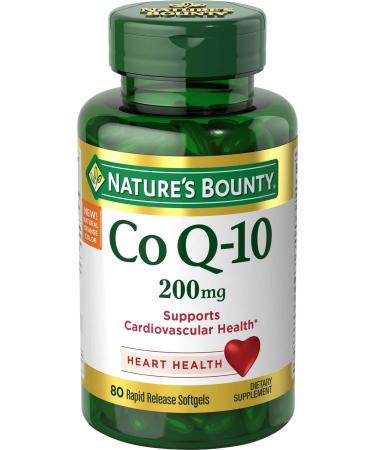 Nature's Bounty Co Q-10 200 mg 80 Rapid Release Softgels