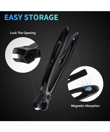 Nail Clippers Set for Extra Thick Nails 16.5mm Wide Jaw Opening Fingernail Clippers Stainless Steel Toenail Clippers Set with Nail File Large Sharp Nail Cutter Kit for Men Women and Elderly - Buy Online on GoSupps.com