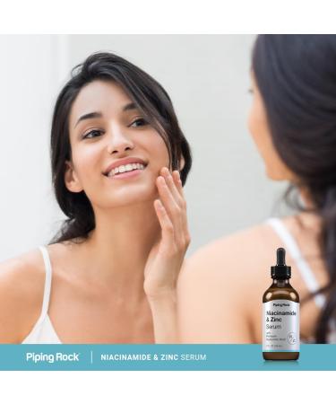 Piping Rock Niacinamide & Zinc Serum - 2 fl oz | Hydrating Face & Skin Solution with Hyaluronic Acid | Paraben SLS & Fragrance-Free - Buy Online on GoSupps.com