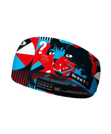 Panther the three question mark cat headband I the three I Breathable multifunctional tab |Ecomade I headscarf I made in Germany I Oekotex100