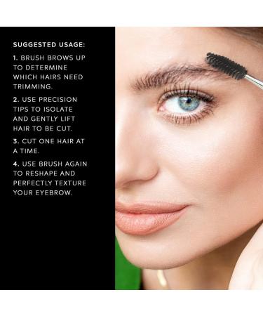 Brow Shaping Scissors with Brush - Surgical Stainless Steel | Precision Grooming for Perfect Brows - Shop Internationally - Buy Online on GoSupps.com