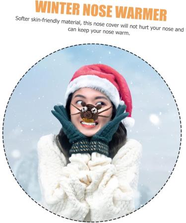 JECOMPRIS 3ST Winter Knitted Nose Warmer - Animal Bicycle Accessories Knit Protection Anti-Child Nasal Mask Acrylic Thread - Buy Online on GoSupps.com