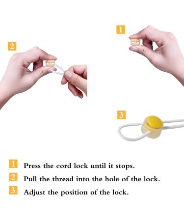 Rhsemi 100pcs Plastic Round Cord Locks Toggle Hole Spring Stop Fastener Spring Fastener Cord Lock Hole Round Toggle End for Backpacks Lanyard Clothes Shoes DIY Handmade(10 Colour) - Buy Online on GoSupps.com