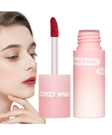 LINGJIONG Lip Matte - Velvety Moisturizing Makeup | Long-Lasting Pigmented Gloss Lip Stain Matte Soft Matte Lip Cream for Lingjiong