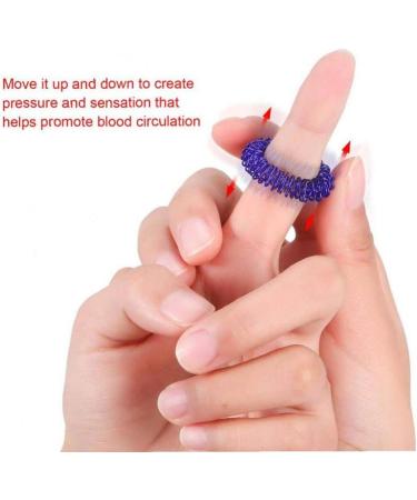 Lankater 12pcs Spiky Sensory Finger Massage Rings | Fidget Toy for Kids Teens & Adults - Acupressure Relief | Random Colors - Buy Online on GoSupps.com