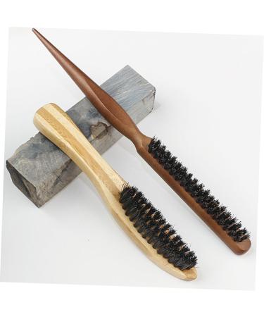 Buy Hemoton 1 Set Hair Dust Brush & Wooden Comb - Men's Beard Grooming & Hairdressing Tool - Ideal Barber Brush for Perfect Beard Care - Buy Online on GoSupps.com