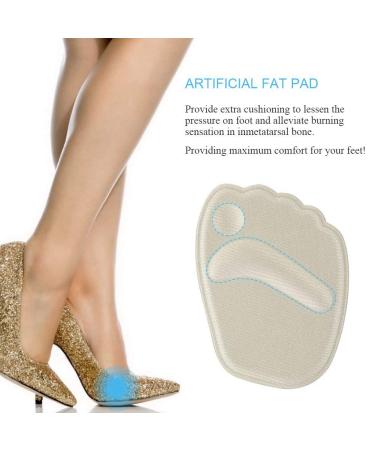 Thick Ball of Foot Pads 2 Pairs of Antislip Gel Metatarsal Pads