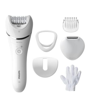 Philips Epilierer Series 8000 wireless wet and dry depilier for legs and body hair removal device with 6 accessories model BRE715/00 BRE715/00 including 5 attachments - Buy Online on GoSupps.com