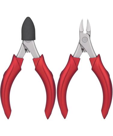 VOGARB Toenail Clippers for Thick Nails Innovative Curved Sharp Blade Heavy Duty Toe Nail Nippers for Men Adults Seniors Comfort Handle (Wine-red Single) Wine-red Single - Buy Online on GoSupps.com