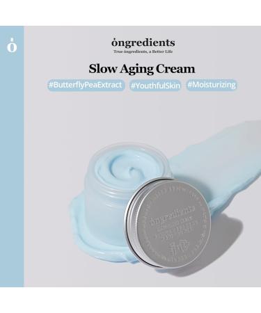 ONGREDIENTS Anti Aging Face Moisturizer - Hydrating Firming Night Cream with Hyaluronic Acid | Korean Butterfly Pea Formula - 1.69 Fl Oz - Buy Online on GoSupps.com
