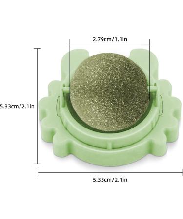 Catnip Balls Natural Catnip Toy Rotatable Playing Edible Balls Cat Toys Teeth Cleaning Catmint Toy for Cat Kitten Kitty Self-Adhensive Wall Mounted 360 Degree Rotatable - Buy Online on GoSupps.com