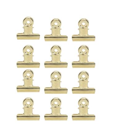 12 pieces of nail clip curve c fingernail extension clips multifunction clips fingernail art accessories for nail glass fiber extension and fixation (gold)