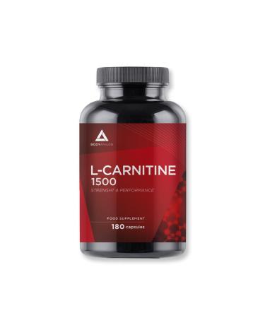 L-Carnitine Pure 1500mg Vegan- 180 Capsules for 90 Days - Carnitine Extreme Fat Burner- Energy Booster- Improves Performance in Sports - Pre-Workout - EU Certified- Bodyathlon