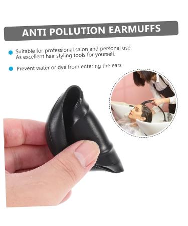 KALLORY 6pcs Earmuffs Hair Brush Blow Dryer Heat Protector - Black Hair Dye Salon Ear Covers - Buy Online on GoSupps.com
