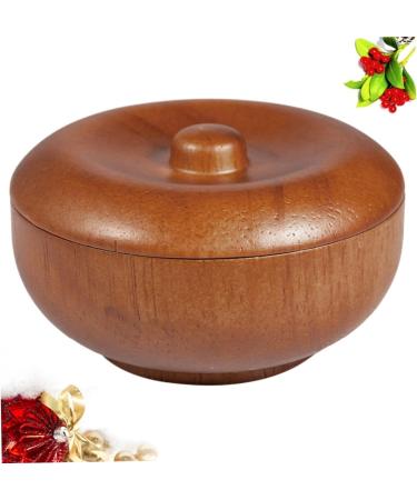 Premium Wooden Shaving Bowl with Lid | Healeeved Shaving Cup for Men | Bamboo Razor Brush Included - Perfect for Smooth Shaves - Buy Online on GoSupps.com