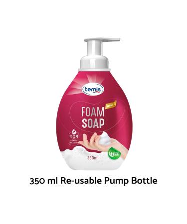 Temis Foaming Hand Soap Tablet Refills - 12ct Unscented Foam Soap Tablets with Reusable Pump - 144 fl oz Total for Eco-Friendly Cleaning - Buy Online on GoSupps.com