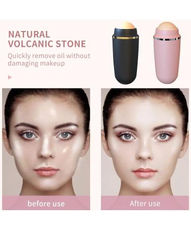 2PCS Oil Absorbing Roller Oil Absorbing Volcanic Face Roller Oil Roller for Face Oil Control Clean Mini Massage Portable - Buy Online on GoSupps.com