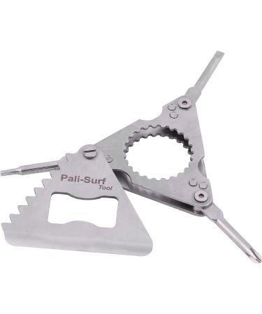 VEBODI Surf Fin Key Tool with 6 FCS Screws | Multi-Functional Surfing Accessory for Surfers | Includes Wax Comb, Scraper, Bottle Opener, and Keychain - Buy Online on GoSupps.com