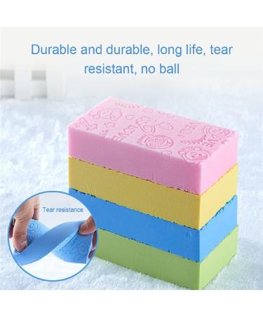 3PCS Exfoliating Bath Sponge Set - Soft Shower Brush for Dead Skin Removal - Adult & Baby Use - Buy Online on GoSupps.com
