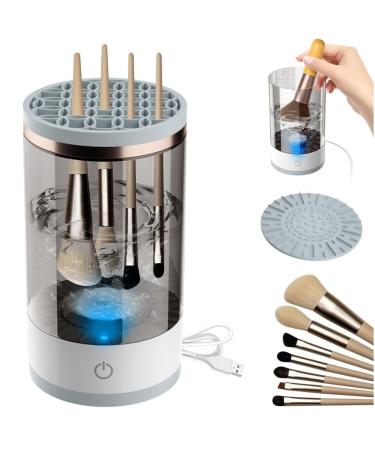 Electric Makeup Brush Cleaner & Drying Rack - Portable Auto-Rotating Cosmetic Tool for Deep Cleaning Blenders & Brushes - Perfect Gift for Women - Black - Buy Online on GoSupps.com