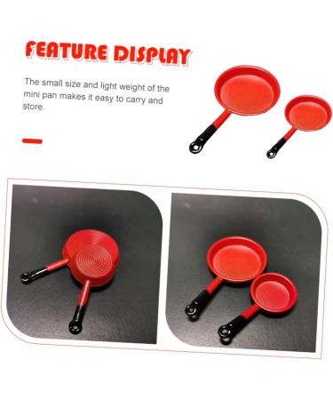 Zerodeko 2pcs Mini Pan Miniature Kitchenware Miniature Scene Models Playhouse Accessories Miniature Kitchen Accessories Flat Skillet Pans Griddle Doll House Fry Pan Alloy Metal Cooking Pot - Buy Online on GoSupps.com