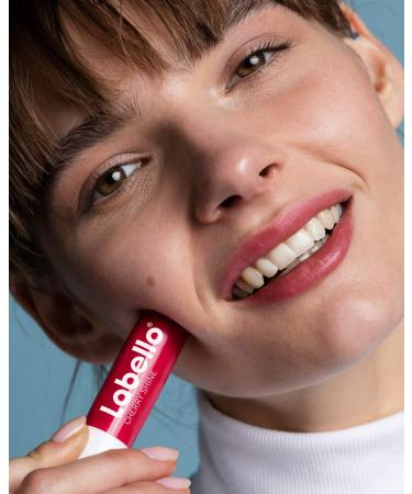 Labello Cherry Shine Lip Care Stick - 4.8g | Red Shimmer & Cherry Aroma | Mineral Oil-Free International Shipping - Buy Online on GoSupps.com