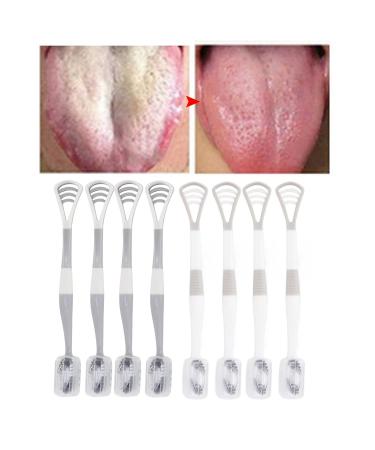 2 in 1 Toothbrush with Tongue Cleaner | Portable Long Handle Tongue Brush & Case for Adults & Kids - Buy Online on GoSupps.com