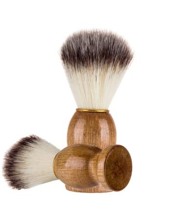 Fomiyes shaving brush for men hair beard brush razor hair dust fronds bartbrush made of wood bearing brush for men roof hair brush bamboo soft fur cleaning brush man