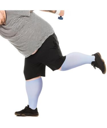 Ancrina Plus Size Compression Socks for Women & Men - 3XL-4XL Blue for Sports Running Air Travel & Cycling - Buy Online on GoSupps.com
