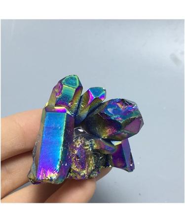 Natural Crystal Rough Rainbow Angel Aura Quartz Crystal Titanium Bismuth Silicon Cluster Rainbows Natural Stones and Minerals - Buy Online on GoSupps.com