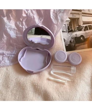 KCHYCV Purple Candy Contact Lens Container - Portable Mini Storage with Mirror for On-the-Go Use - Buy Online on GoSupps.com