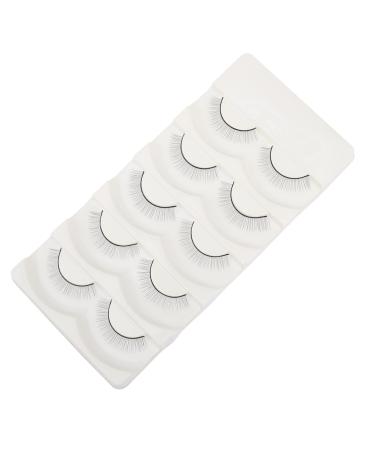 FRCOLOR 5 Pairs Fake Eyelashes Segmented False Eyelash Artificial Eyelashes Adhesives False Eyelashes Soft Light Fake Lash Handmade Eye Lashes Soft Thick Lashes Fiber Model Natural