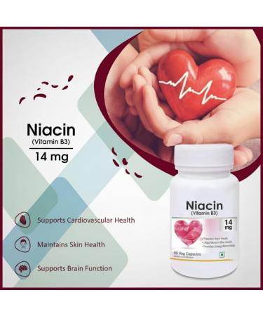 Niacin 14mg Vitamin B3 with Inositol 50mg Supplement - 60 Veg Capsules - Buy Online on GoSupps.com