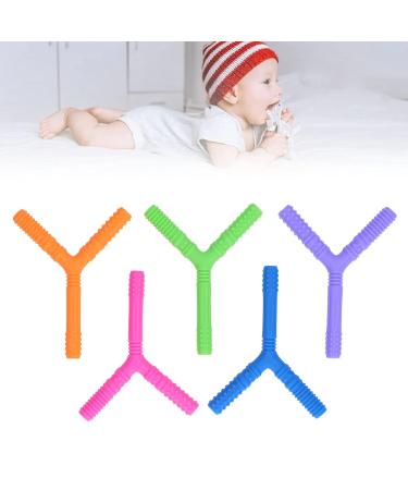 5PCS Hollow Teeth Grinding Soft Silicone Baby Teething Sticks - Teething Toys for Infant Toddlers (Style 4) - Buy Online on GoSupps.com