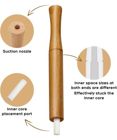 Quit Bad Habit Air Device Refreshing Refresh Natural Plant ExtractLifts Spirits Upgraded Version Wood 4 Pcs - Buy Online on GoSupps.com