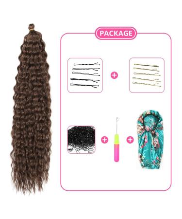 Deep Twist Crochet Hair - 22 Inch Ombre Kinky Curly Braided Extensions | 6 Packs Synthetic Waterwell Twists - Buy Online on GoSupps.com