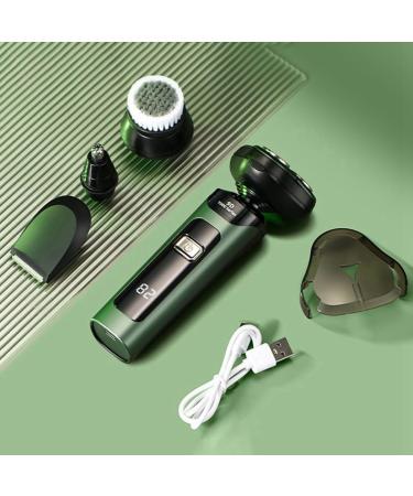 Tovmekdjn Electric Shaver LCD Digital Display Three- Floating Rechargeable Smart Waterproof Shaver Type-C Charge Silver - Buy Online on GoSupps.com