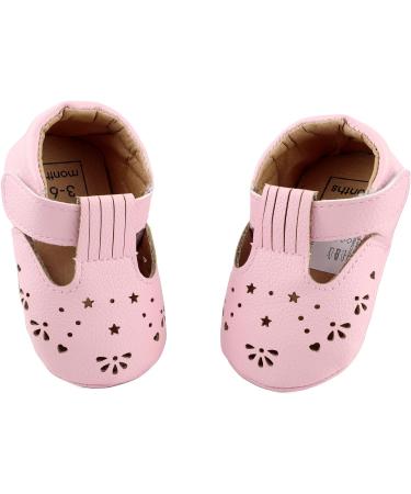 LACOFIA Baby T-Bar Anti-Slip Sneakers for Boys and Girls | First Walking Shoes 3-6 Months B Pink - Buy Online on GoSupps.com