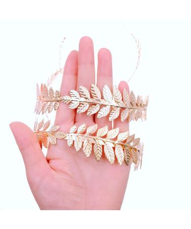 JZK Gold Leaf Tiara - Roman Goddess Hair Crown for Weddings Birthdays & Parties - Buy Online on GoSupps.com