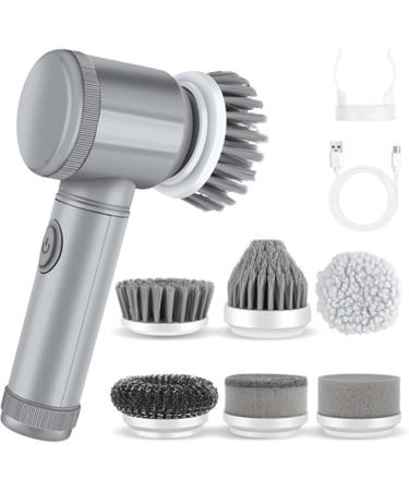 Handheld Electric Spins Scrubber - Electric Scrubber for Cleaning Bathrooms | Kitchen Cleaning Brush Tool Electric | Electric Cleaning Brush | for Kitchen Outdoor Cleaning Work Living Room Bedroom - Buy Online on GoSupps.com